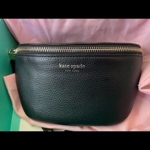 Kate Spade Black Polly Medium Belt Bag